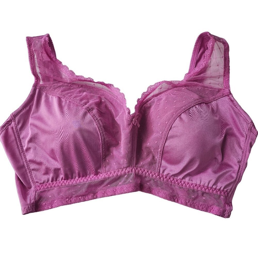 Rhonda Shear Pink Style 676 Shapewear Leisure Bra in Size 3X